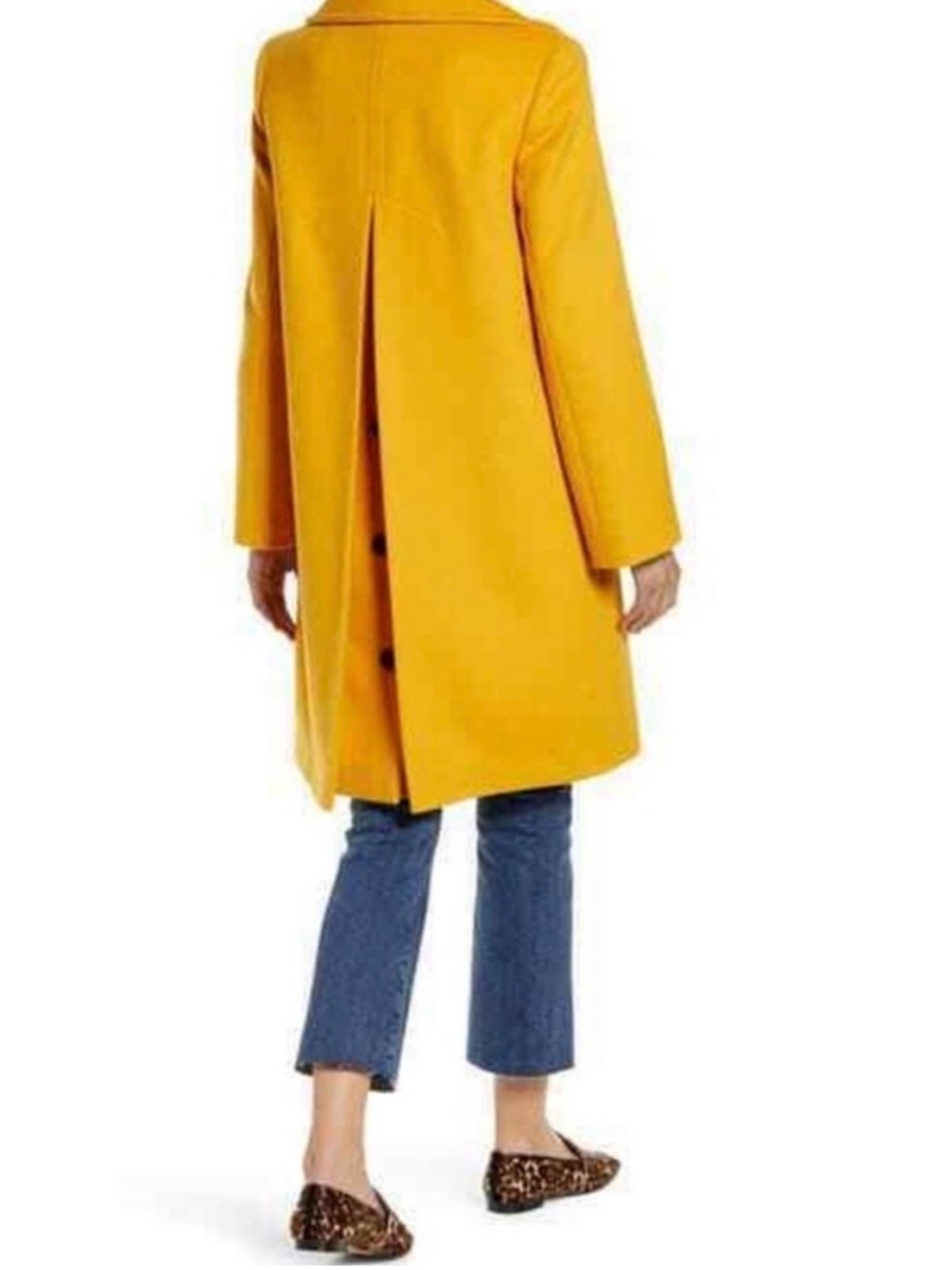 Sam Edelman Mustard Yellow Pea Coat